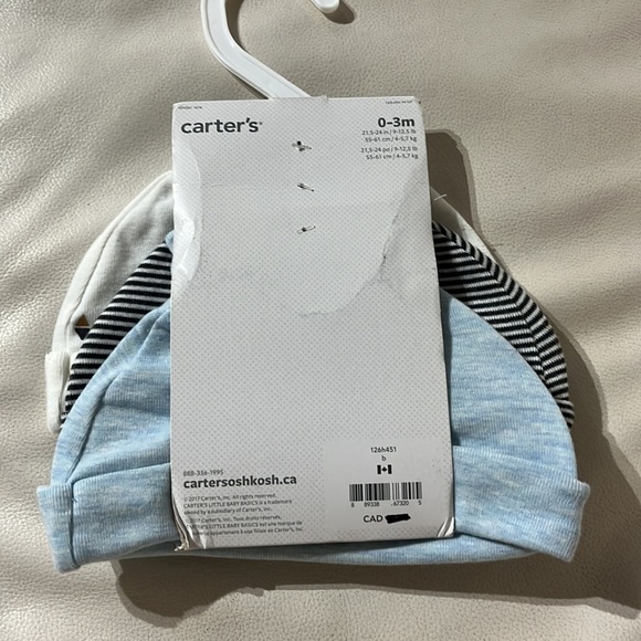 NWT Carters newborn 3 hats - Picture 3 of 5